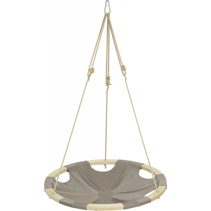AMAZONAS Hängesessel Swing Nest Taupe mit weich gepolsterter Liegefläche und abnehmbarem Kissen – Bild 2