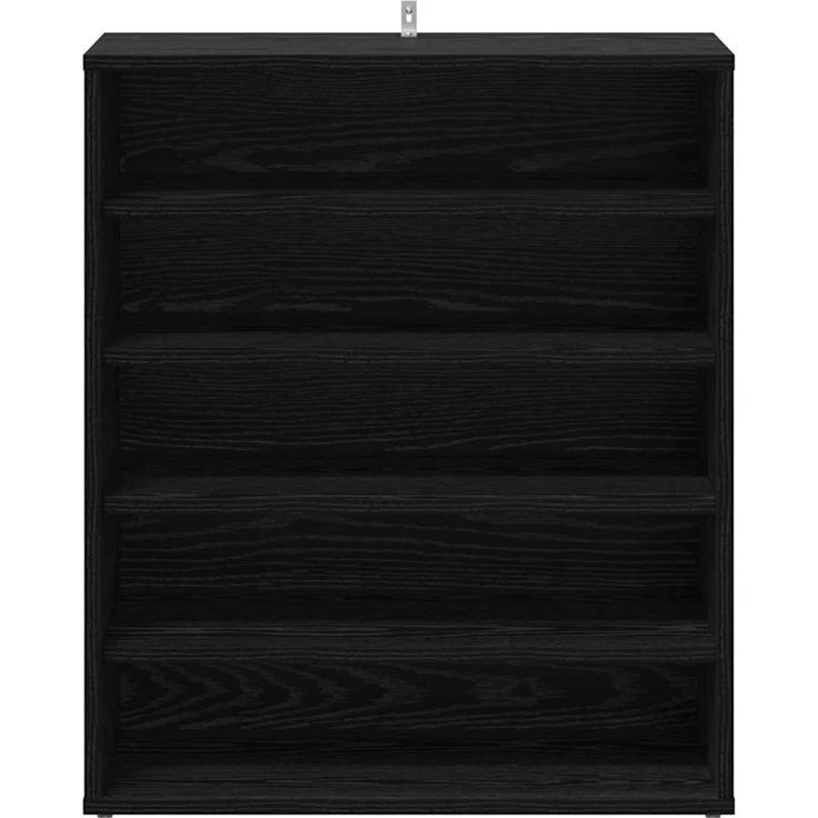 vidaXL Schuhschrank Schwarz Eichen-Optik 60 x 35 x 70 cm Holzwerkstoff 862683 – Bild 6
