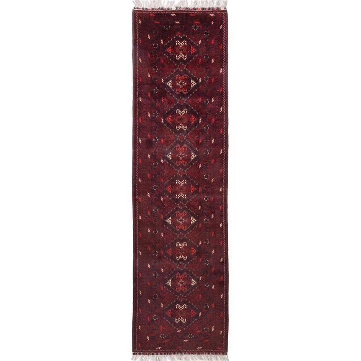 Läufer Afghan - 300 x 79 cm - rot – Bild 1