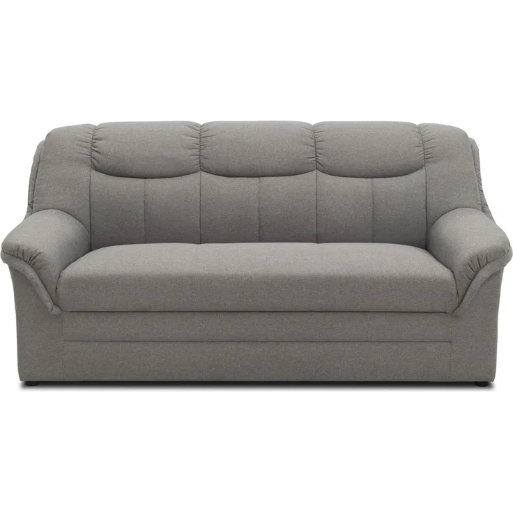 DOMO. collection Sofa Berlin FK, 3 Sitzer Couch mit Federkernpolsterung, 3er Polstermöbel 178 x 90 x 89 cm (BxTxH), hellgrau