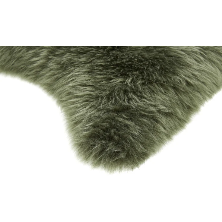 Teppich Schaffell 85 x 60 cm grün – Bild 4