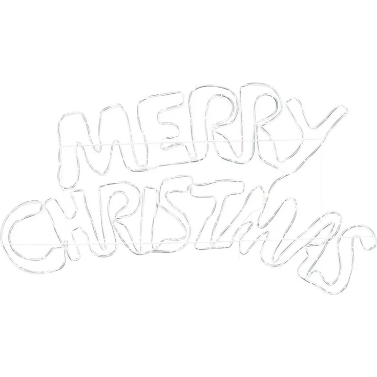 vidaXL Weihnachtsschild Mehrfarbig 99,5 x 54 cm PVC 240 LEDs 42018952 – Bild 5