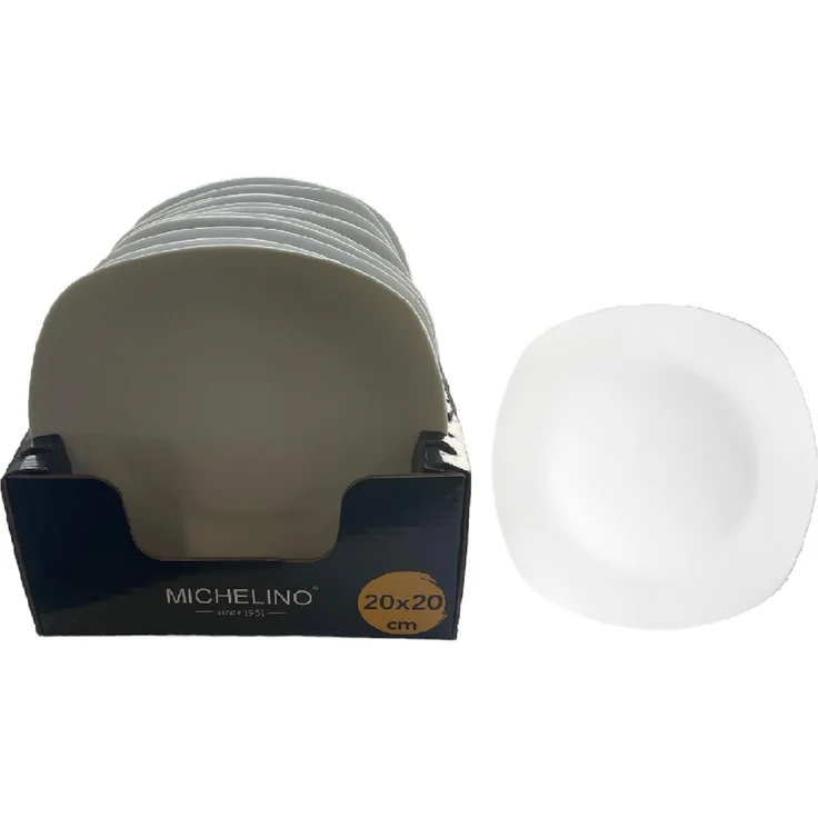 MICHELINO Hochwertige Teller für den perfekten Tisch: Stilvoll und funktional Dessertteller 12 Stück