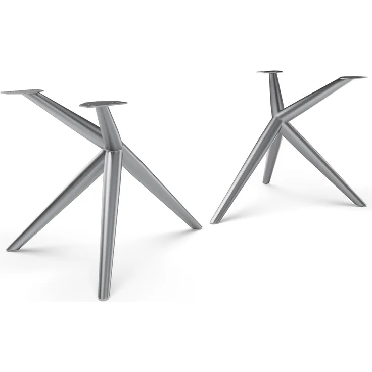 Tischgestell Estelar rund Edelstahl (2er-Set)