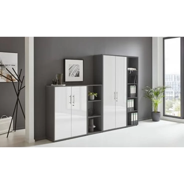 moebel-dich-auf Aktenschrank OFFICE EDITION (Set 4, abschließbar, Metallgriffen) Made in Germany – Bild 2