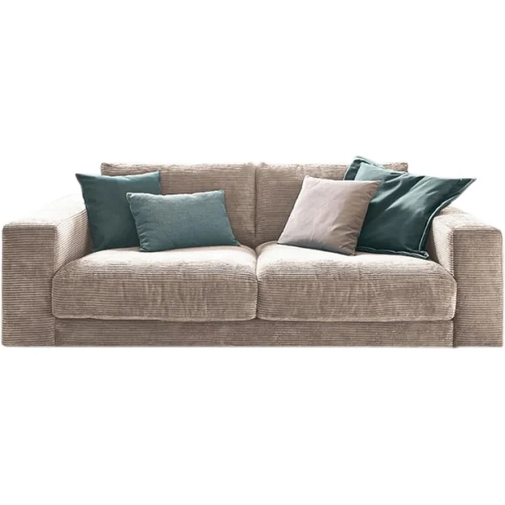 KAWOLA Sofa MADELINE 2-Sitzer Cord taupe 85 x 127 x 230 cm – Bild 2