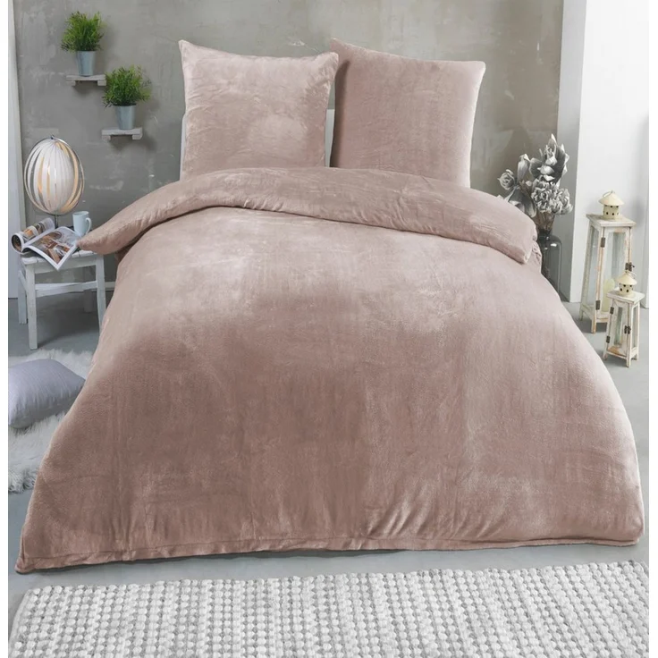 Malika Bettwäsche 200x200 + 2x 80x80 cm Cashmere Touch Bettwäsche, atmungsaktiv, Mikrofaser, 3 teilig, Für Allergiker geeignet, pflegeleicht, angenehm weicher Stoff – Bild 5
