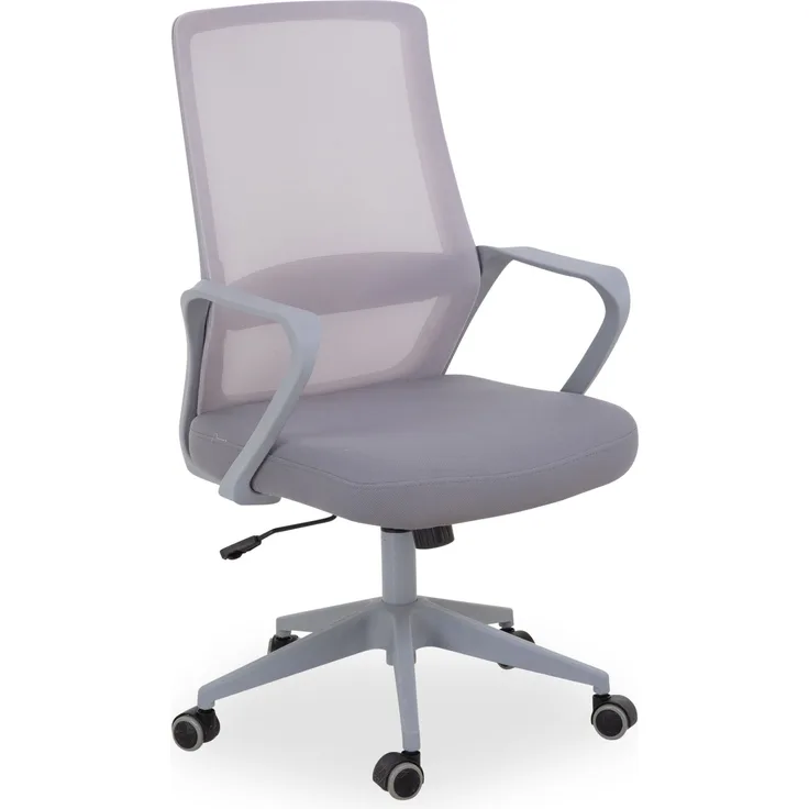 Drehstuhl HARPER AJMER BHT 57x102x56 cm grau Chefsessel Bürostuhl Schreibtischstuhl Bürosessel