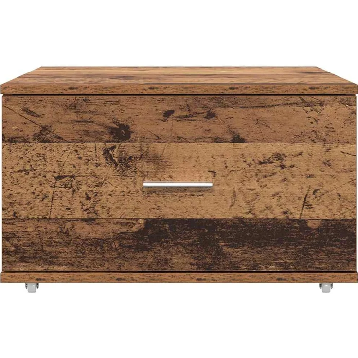 vidaXL Schubladenschrank Mit Rad Altholz 55 x 45 x 31 cm 869312 – Bild 6