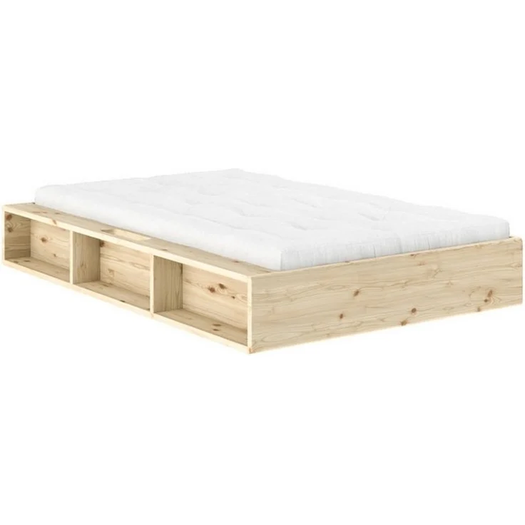 Karup Design Stauraumbett Ziggy Bed, Stauraumbett, FSC®-zertifiziertes Massivholz made in Europe (Erhältlich für Matratzen Breite 90, 120, 140, 160 oder 180 cm), mit 3 Ablagen, inklusive Lattenrost, ohne Matratze, mehrere Farben – Bild 3