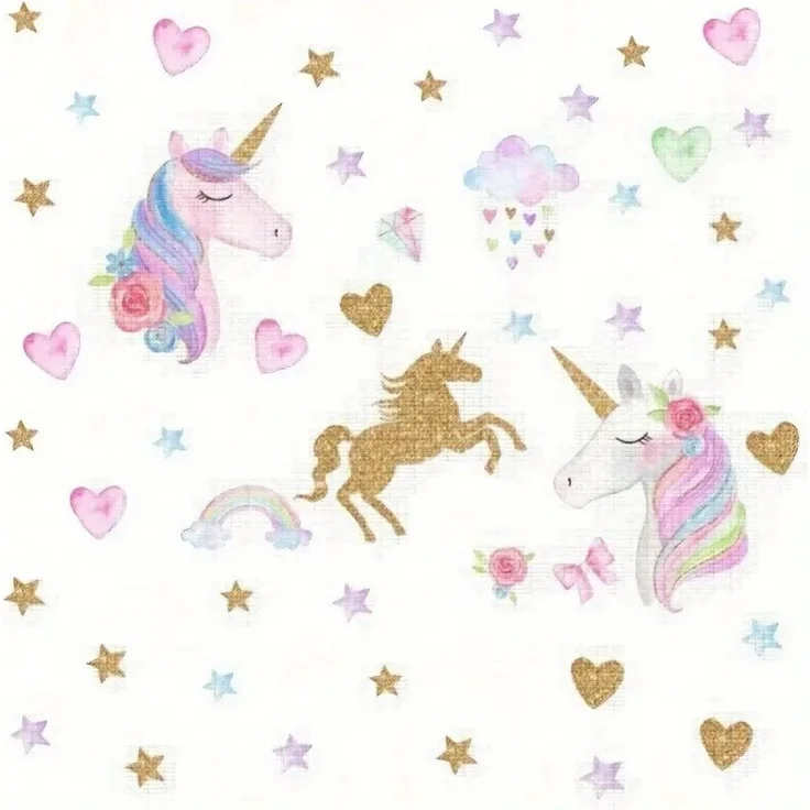 Montegoni Wandsticker Einhorn Stern Wandsticker Abnehmbare Deko für Zuhause, Selbstklebend und abnehmbar ohne Rückstände – Bild 3