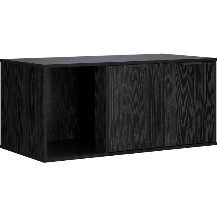vidaXL Katzenkiste Möbel Schwarz Eichen-Optik 100 x 49 x 45 cm 8014752 – Bild 5