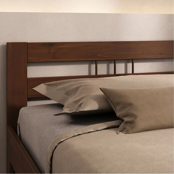 IDIMEX Massivholzbett THEO, Massivholzbett mit Kopfteil 100x200 cm aus kiefernholz- kastanie – Bild 2