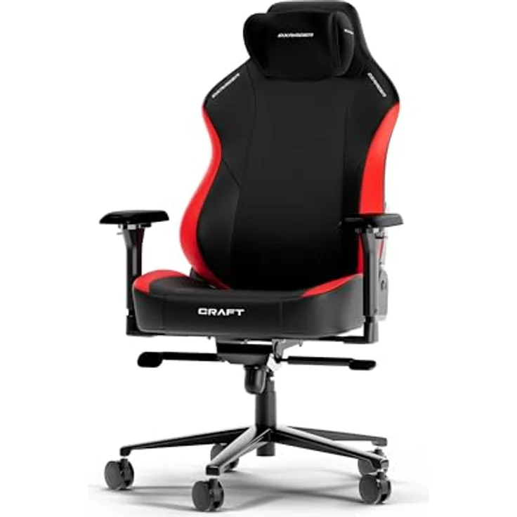 DXRacer CRAFT XL Schwarz & Rot EPU Leder das Orginal Gaming Stuhl – Bild 2
