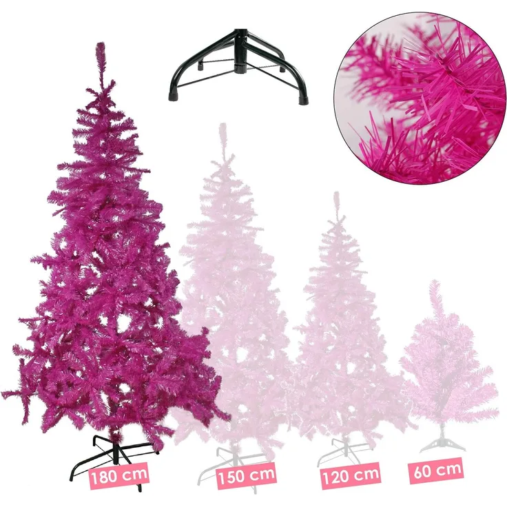 Künstlicher Weihnachtsbaum inkl. Ständer Tannenbaum Christbaum Lila 180cm