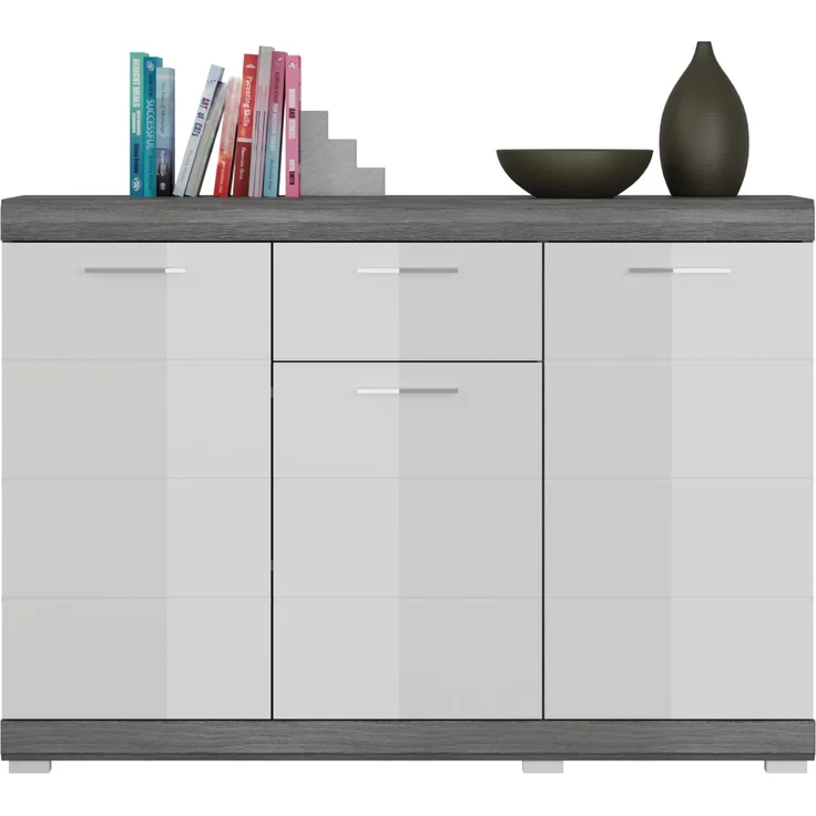 Sideboard Scout - Rauchsilber / Weiß Hochglanz – Bild 2