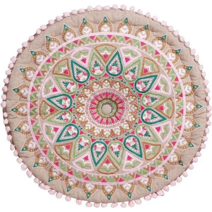 Marrakesch Orient & Mediterran Interior Pouf Orientalische Sitzhocker Pouf Dekoration Badar -1- (1-St), Handarbeit – Bild 2