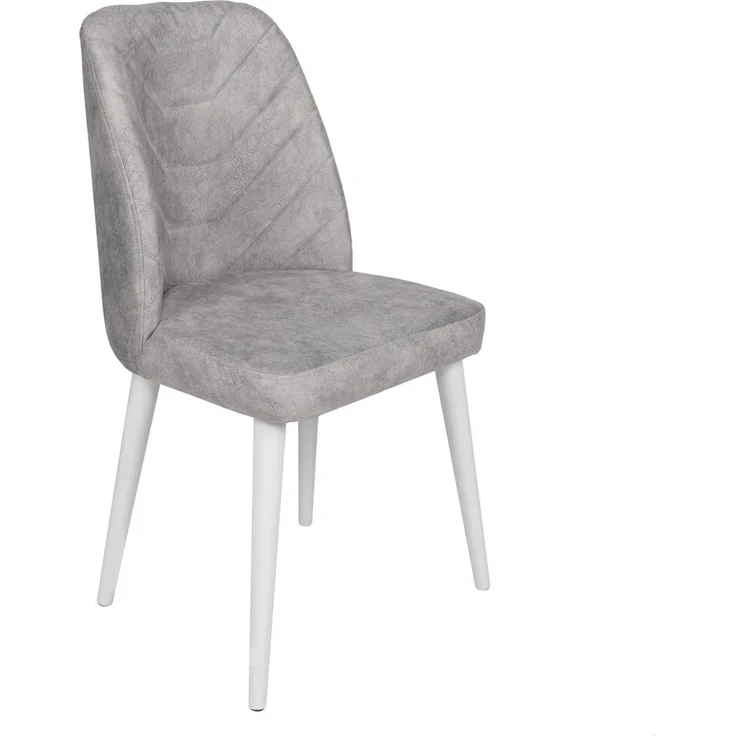 Skye Decor 'Dallas-584 V4' Stuhlset (4-teilig), Grau / Weiß, 50 x 90 x 49 cm – Bild 4