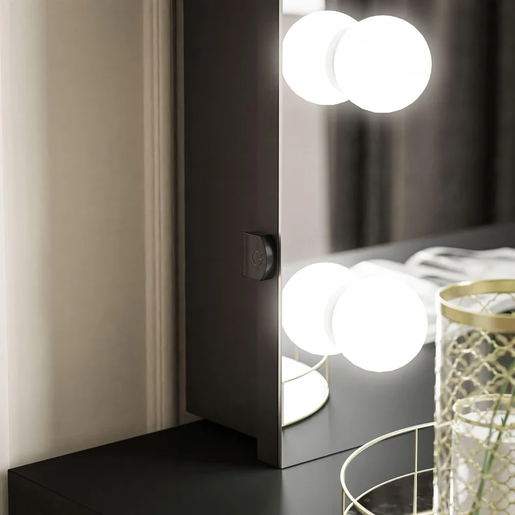 Lookway Schminkspiegel ESCADO ELITE in weiß und in schwarz mit LED Beleuchtung – Bild 4