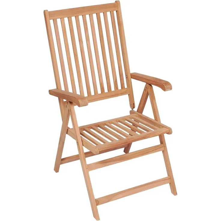 vidaXL Verstellbare Gartenstühle 4 Stk. Massivholz Teak 3065525