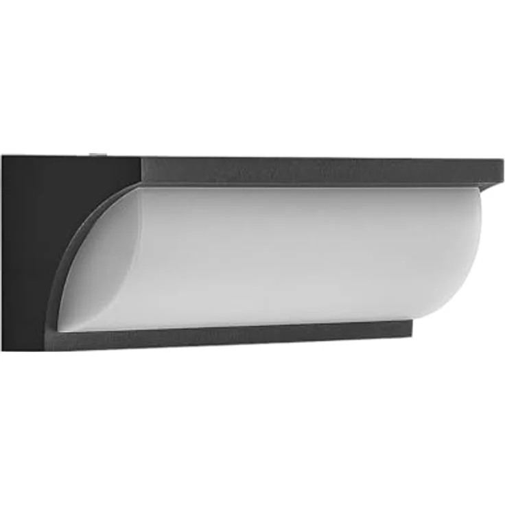 Lucande LED Wandleuchte Aune, moderne Außenwandleuchte in Schwarz, Aluminium 1-flammig, IP65 Schutzart, energiesparend für Terrasse & Balkon – Bild 1