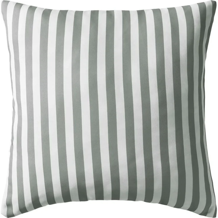 vidaXL Gartenkissen 4 Stk. Streifenmuster 45 x 45 cm Grau 132310 – Bild 2