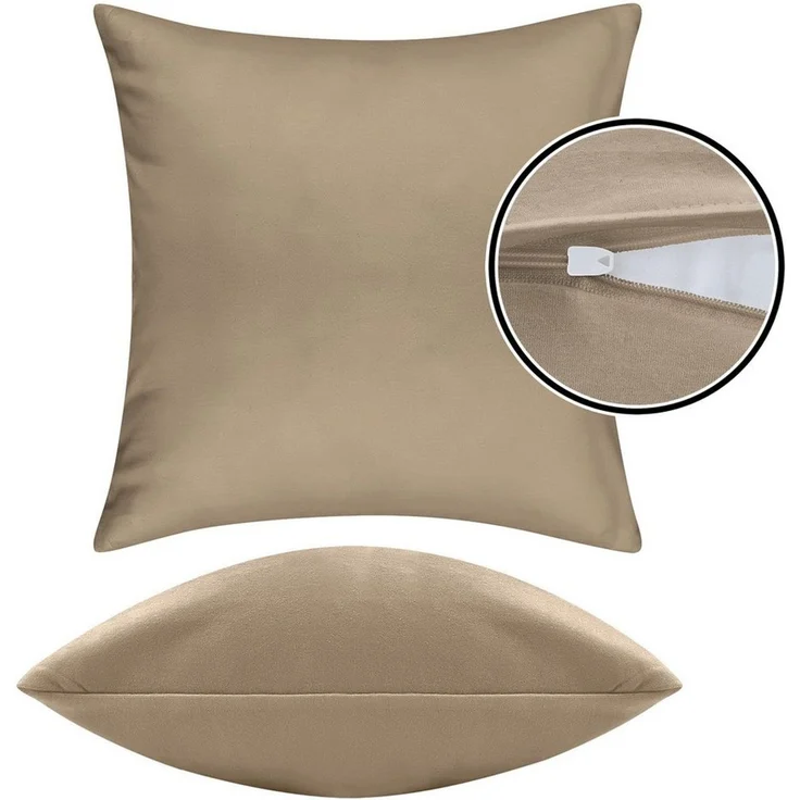 Pataya Kissenbezug 100% Baumwolle, weiche Kopfkissenbezug, Kissenhülle, Kissenbezüge, (2 Stück), Weich und Atmungsaktiv, Jersey, 140 g/m² – Bild 4