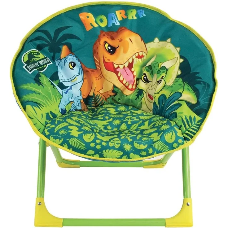 Fun House 713260 Jurassic World Dinosaurier-Sitz, faltbar, für Kinder, 47 x 54 x 42 cm, Grün – Bild 3