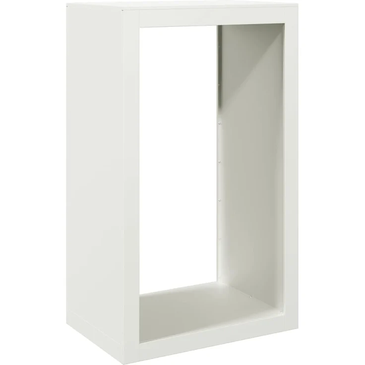 vidaXL Brennholzregal Weiß 60x40x100 cm Stahl 850990 – Bild 1