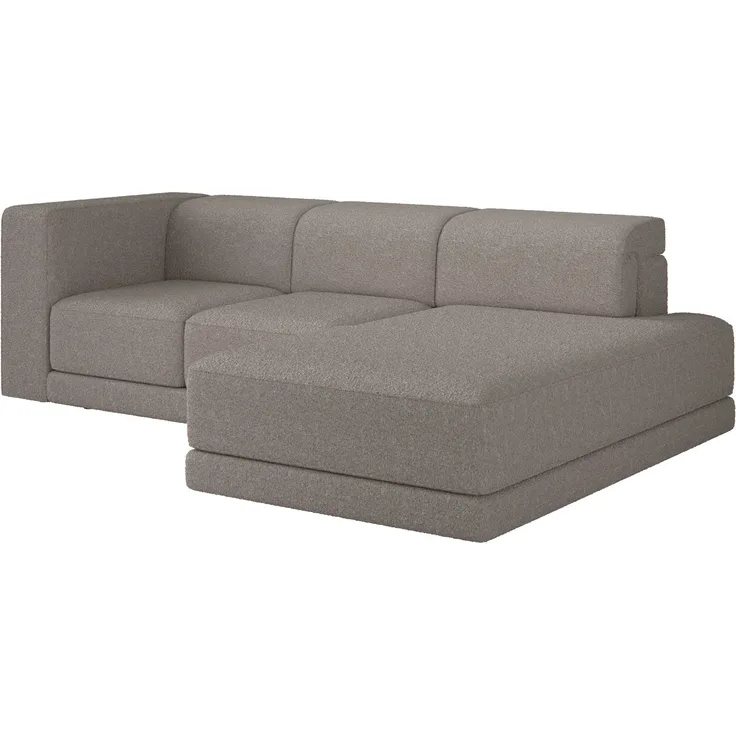 Selsey 'Novals' Ecksofa L-Form, 4-Sitzer, rechts, Bouclé Greige, 278 cm