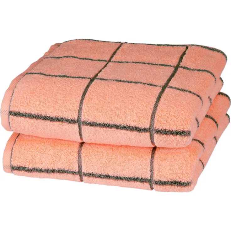ROSS Handtücher Cashmere Überkaro, Frottier (2-St), in modischen Farben