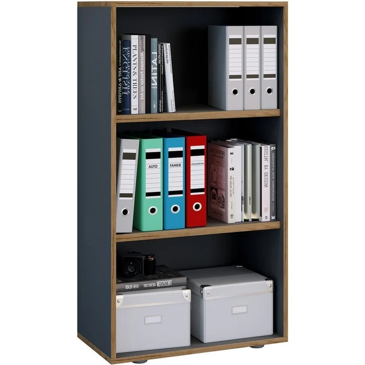 VCM Büroregal & Bücherregal Salia 920715 Anthrazit H. 110 x B. 60 x T. 33 cm – Bild 2