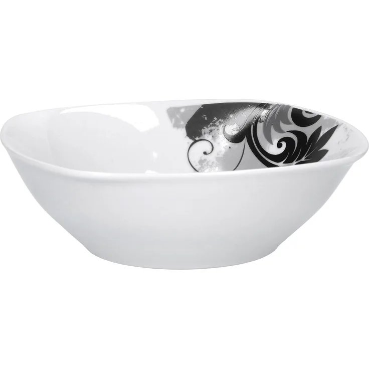 Müsli- Salatschale Black Flower 14,5 cm
