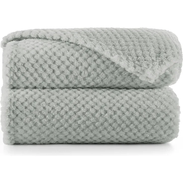 DecoKing Kuscheldecke 220x240 cm Stahl Decke Microfaser Wohndecke Tagesdecke Fleece weich sanft kuschelig skandinavischer Stil grau anthrazit Henry