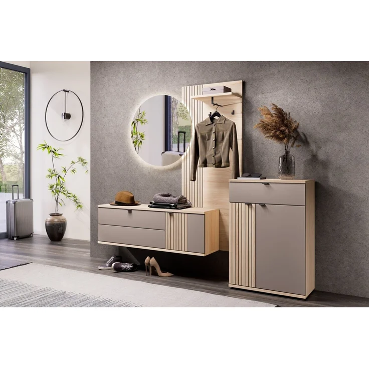 XORA 'PISA' Spiegel Rund, Spiegelglas klar, 80 x 80 x 5 cm, mit LED-Beleuchtung – Bild 4