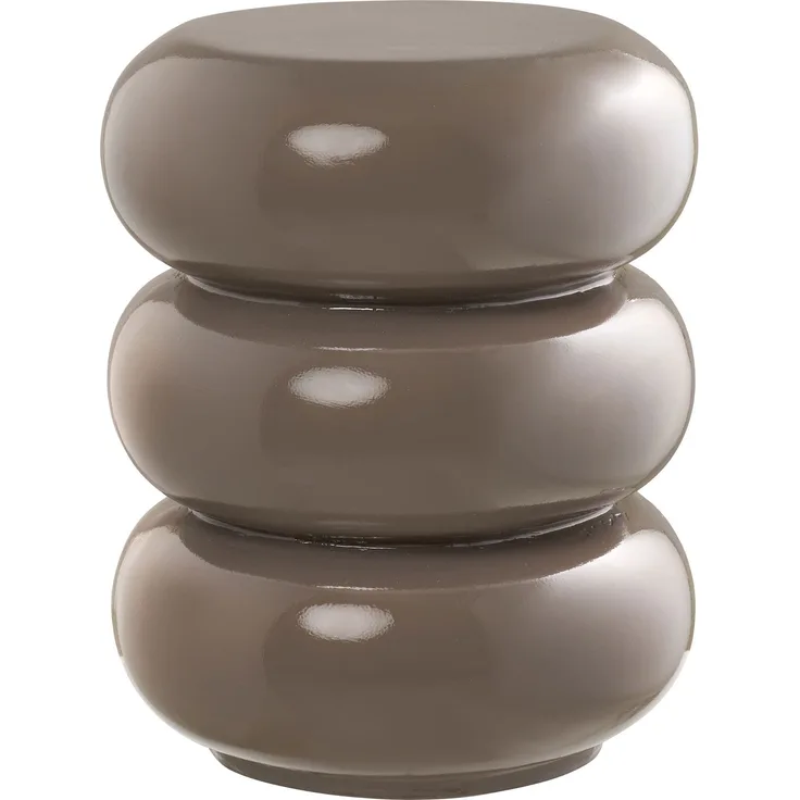 Beistelltisch >Rosolina< in Braun, Fiberglas - 44x35,5cm (HxD)