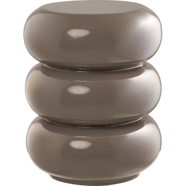Beistelltisch >Rosolina< in Braun, Fiberglas - 44x35,5cm (HxD) – Bild 1
