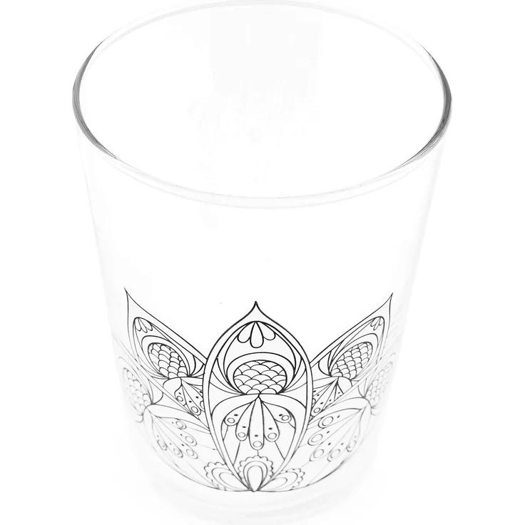 Pasabahce Mandala 1 Stück Stift Halter Organizer aus Glas mit Mandala design – Bild 2