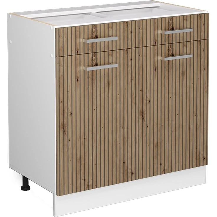 Küchenfront R-Line Artisan-Eiche 79.2 x 70.8 cm Möbelfront für den Schubladenunterschrank Vicco – Bild 5