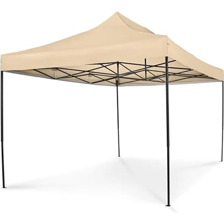 All Seasons Gazebos 3x4. 5m vollständig wasserdichtes Faltpavillon - Beige – Bild 4