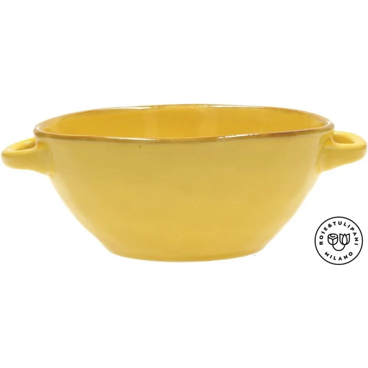 Suppenschüssel mit Henkel 15 cm Concerto Ocra