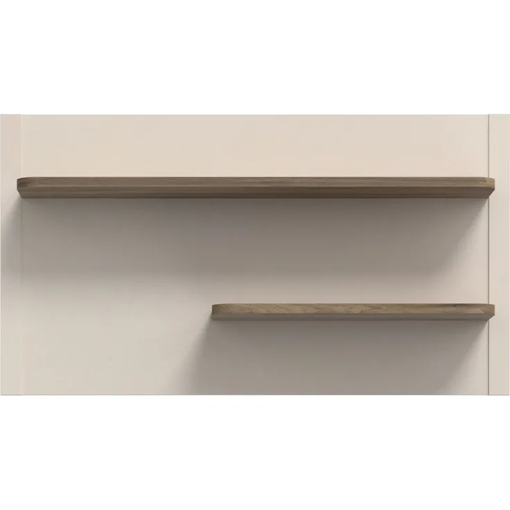 Wandboard >LACETTI< in Valencia Eiche Dekor / sandfarbig - 120x66x21,9cm (BxHxT)