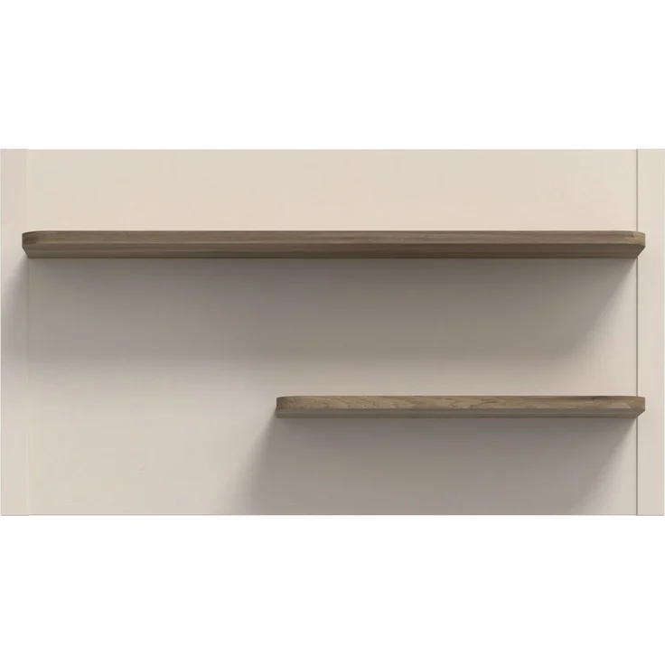 Wandboard >LACETTI< in Valencia Eiche Dekor / sandfarbig - 120x66x21,9cm (BxHxT) – Bild 1