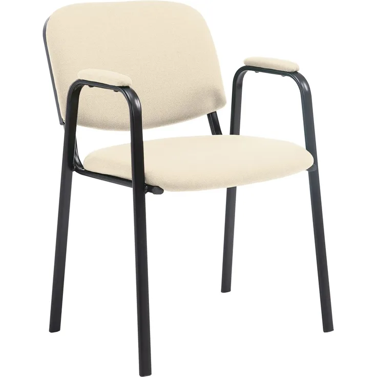 Besucherstuhl Ken PRO Stoff creme