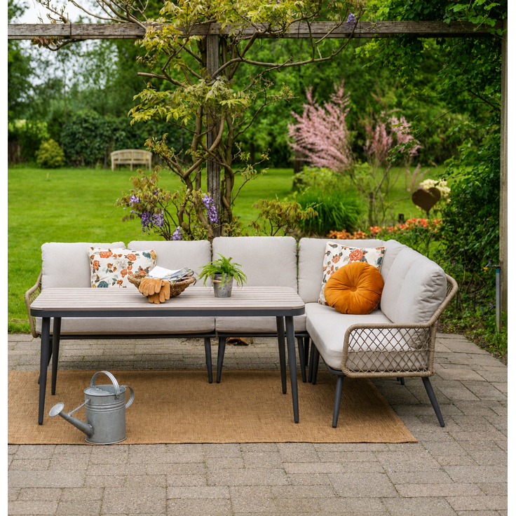 Garden Impressions Allasio Lounge- Dining Eckset - 5-tlg. - Outdoor-Design mit funktionaler Dining-Höhe – Bild 4