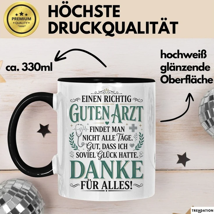 Trendation Tasse Arzt Tasse Geschenk Einen Richtig Guten Arzt Findet Man Nicht Alle Tag, Keramik – Bild 3