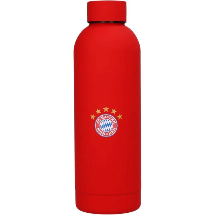 FC Bayern München Trinkflasche FC Bayern München I Edelstahlflasche I Trinkflasche I 0,5 l I Rot