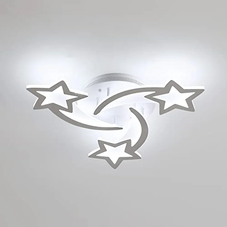 Goeco Moderne LED Deckenleuchte, Wohnzimmerlampe 40W 4500LM, Deckenlampe Deckenbeleuchtung für Wohnzimmer Schlafzimmer Kinderzimmer, 6500K kühles weißes Licht – Bild 8