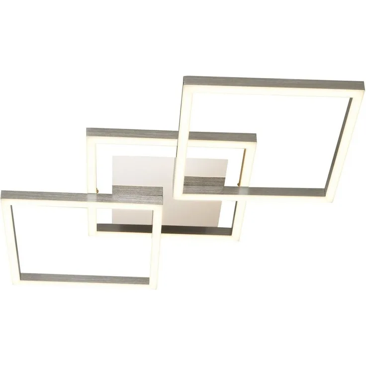 casa NOVA LED Deckenleuchte JALU, 3-flammig, Breite 76 cm, Aluminium, Dimmfunktion, LED fest integriert, LED Deckenlampe