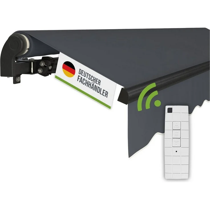 empasa Gelenkarmmarkise "START PLUS" elektronische Markise für Balkon & Terrasse, mit Fernbedienung – Bild 1